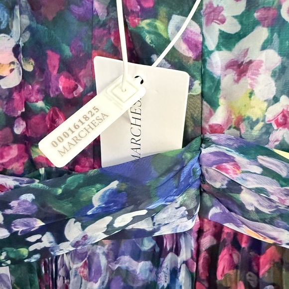 Marchesa Multicolor Floral Maxi dress - Picture 2 of 3